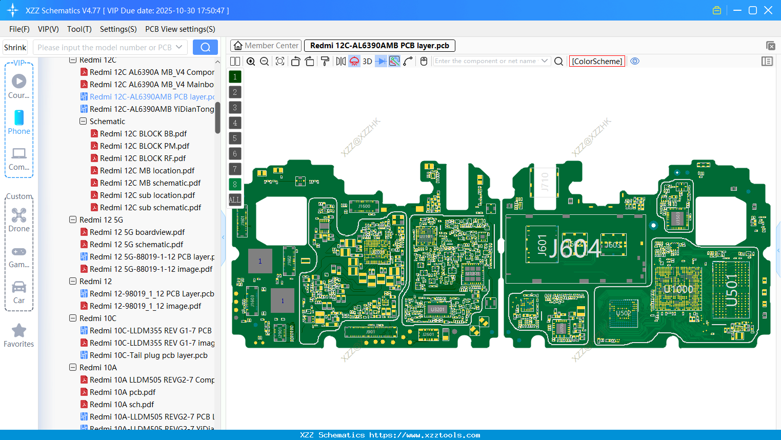 Xiaomi Redmi 12C-AL6390AMB PCB Layer